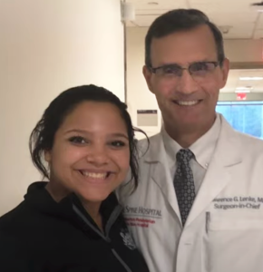 Lawrence Lenke, MD, Spine Surgeon-in-Chief at Och Spine at NewYork-Presbyterian, with Gabby R.