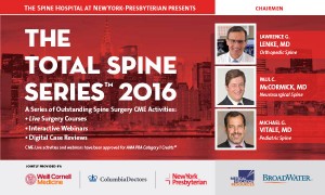 The Total Spine Series presented by NewYork-Presbyterian